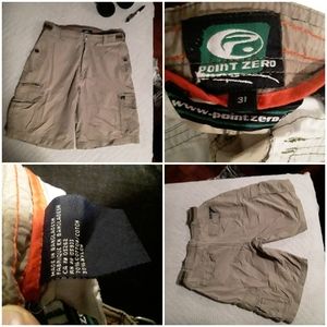 Point Zero Mens Cargo Shorts